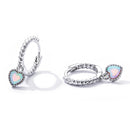S925 Sterling Silver Translucent Opal Earrings-2