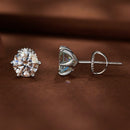 S925 Sterling Silver 2.00 Carat Moissanite Earrings for Women-6