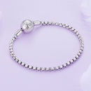 925 Sterling Silver Bracelet 19cm with CZ Stones for Women-5