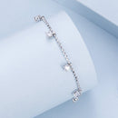 925 Sterling Silver Plated Platinum CZ Bracelet for Women-3
