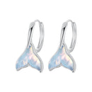 925 Sterling Silver Transparent Glass Earrings for Women-1