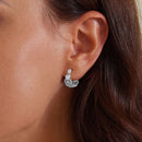925 Sterling Silver Earrings with Pavé Setting CZ-6