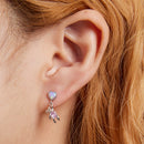 925 Sterling Silver Earrings with Translucent Opal and CZ for Women-6