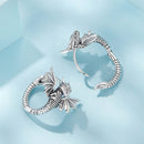 925 Sterling Silver Oxidized Silver Earrings for Women-4