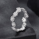 925 Sterling Silver Moissanite 0.03ct Ring Size 7-2