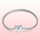925 Sterling Silver Moonstone Bracelet 17cm for Women-6