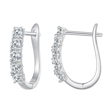 S925 Sterling Silver Moissanite Earrings 0.30 Carat for Women