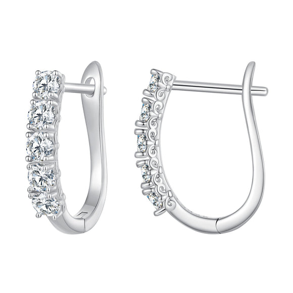 S925 Sterling Silver Moissanite Earrings 0.30 Carat for Women