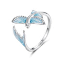 925 Sterling Silver White Enamel Pavé Set CZ Ring for Women-2