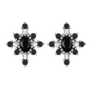 925 Sterling Silver Earrings with Pavé Setting CZ, Size 0.8*0.7cm for Women-3