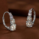 S925 Sterling Silver 0.50 Carat Moissanite Earrings for Women-6