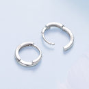 925 Sterling Silver Earrings with Pavé Setting CZ in White Gold for Women-4