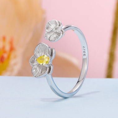 925 Sterling Silver 0.17cm Pavé Setting CZ Ring - 0