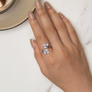 S925 Sterling Silver Enamel CZ Pavé Setting Ring for Women-6