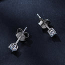 S925 Sterling Silver 3mm Moissanite Earrings for Women-7