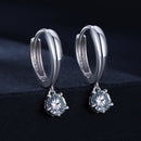 S925 Sterling Silver 0.50 Carat Moissanite Earrings for Women-4