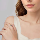 925 Sterling Silver Transparent Glass Ring for Women-7