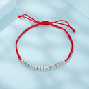 925 Sterling Silver Adjustable White Gold Plated Bracelet with CZ-4