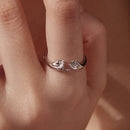 925 Sterling Silver Plated White Gold Ring for Women-6