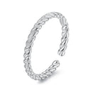 925 Sterling Silver White Gold Plated Ring for Women-1