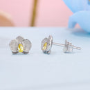 925 Sterling Silver Pavé CZ Earrings for Women - 0.6*0.8cm-4