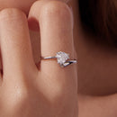 925 Sterling Silver Ring with Pavé Setting CZ, 0.6 cm Width, Style E for Women-6