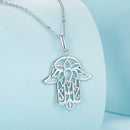 S925 Sterling Silver Plated Platinum Adjustable Necklace for Women-3