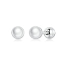 925 Sterling Silver Quality Shell Pearl Earrings for Women-2