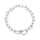 925 Sterling Silver Plated White Gold 19.0 cm Bracelet-1