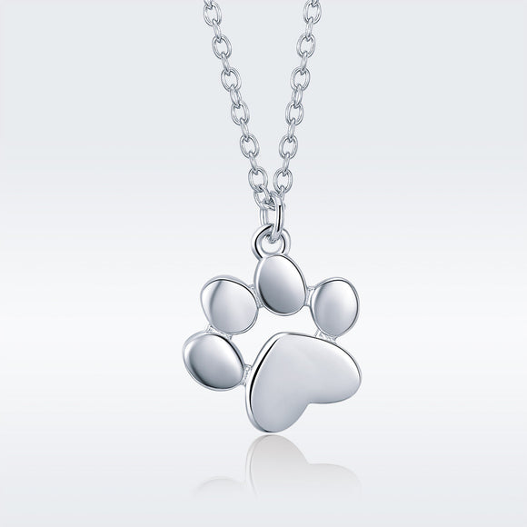 925 Sterling Silver Necklace with SCN Pendant 1.5x1.4cm for Women