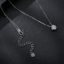 S925 Sterling Silver Moissanite Necklace 400mm with 1ct Moissanite for Women-3