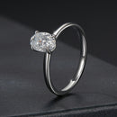 925 Sterling Silver Moissanite 1ct Ring Size 8-3