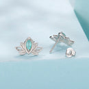 925 Sterling Silver Earrings with Pavé CZ and White Gold Plating, Size 0.9*1.3 cm for Women-3