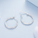 925 Sterling Silver Earrings with White Gold Plating-7