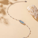 925 Sterling Silver White Gold Plated Bracelets with Synthetic Turquoise for Women-6