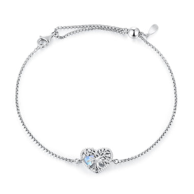 925 Sterling Silver Moonstone Bracelet for Women - 0