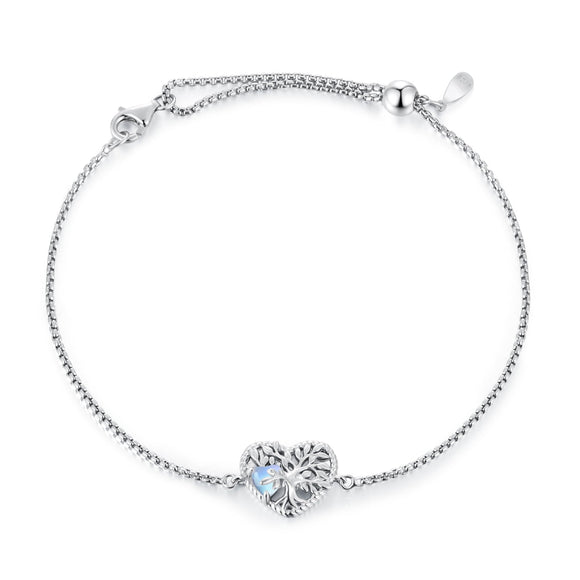 925 Sterling Silver Moonstone Bracelet for Women