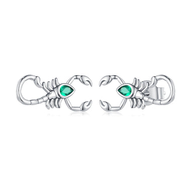 925 Sterling Silver Earrings with Pavé Setting CZ and Oxidized Finish for Women - 0