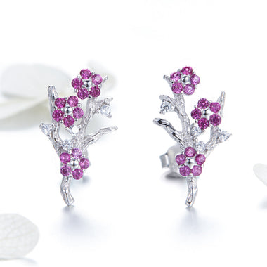 925 Sterling Silver Earrings with Pavé Setting CZ for Women - 0