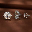 S925 Sterling Silver 2.00 Carat Moissanite Earrings for Women-5