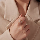 925 Sterling Silver Oxidized Silver Adjustable Rings-5