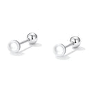 925 Sterling Silver Quality Shell Pearl Earrings for Women-5