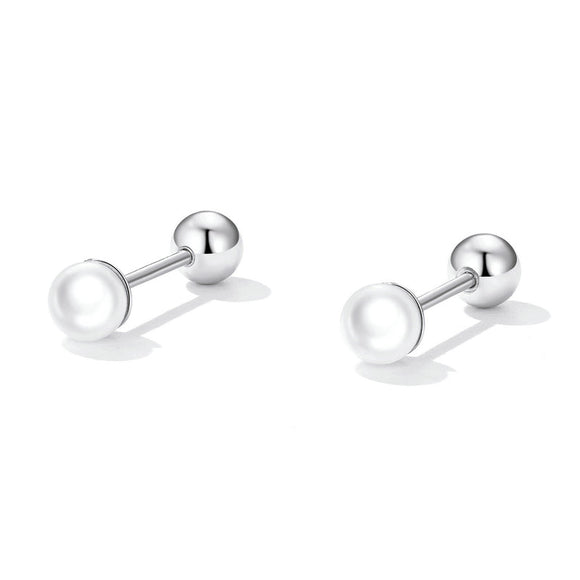 925 Sterling Silver Quality Shell Pearl Earrings for Women