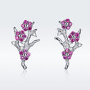 925 Sterling Silver Earrings with Pavé Setting CZ for Women-4