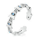 S925 Sterling Silver Pavé Setting CZ Oxidized Silver Ring-1