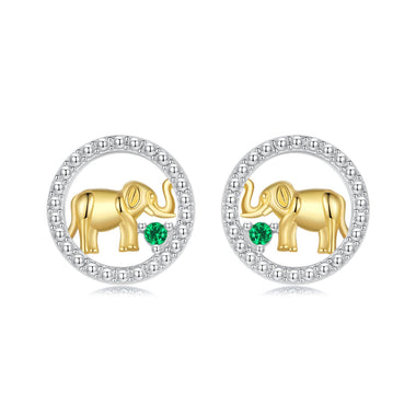 925 Sterling Silver Earrings with CZ in White Gold Plated for Women - 0