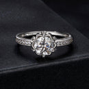 925 Sterling Silver Moissanite Ring 1ct Size 6-3
