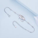 925 Sterling Silver Pavé Setting CZ & Translucent Opal Bracelet 160+50mm for Women-5
