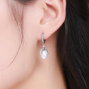 925 Sterling Silver Oxidized Silver Freshwater Pearl Earrings-6