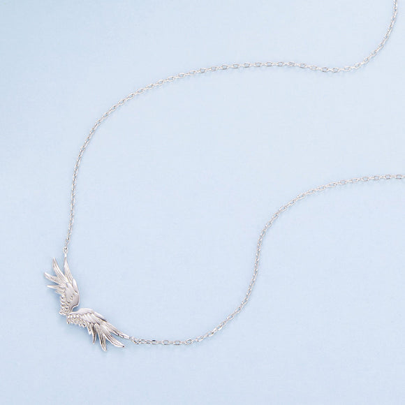 925 Sterling Silver Plated 40+5cm White Gold Necklace for Women